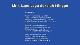 Tugas Malaikat Lagu Anak Sekolah Minggu Dalam Bahasa Inggris